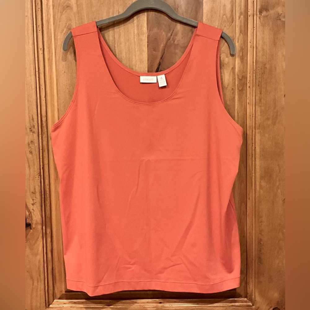 Chico's Lovely Mild Orange Tank Top